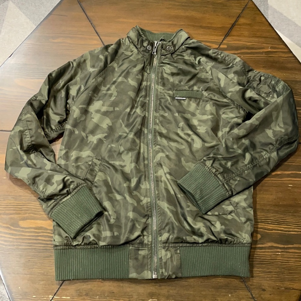 Members Only Women’s Camo Satin Boyfriend Jacket